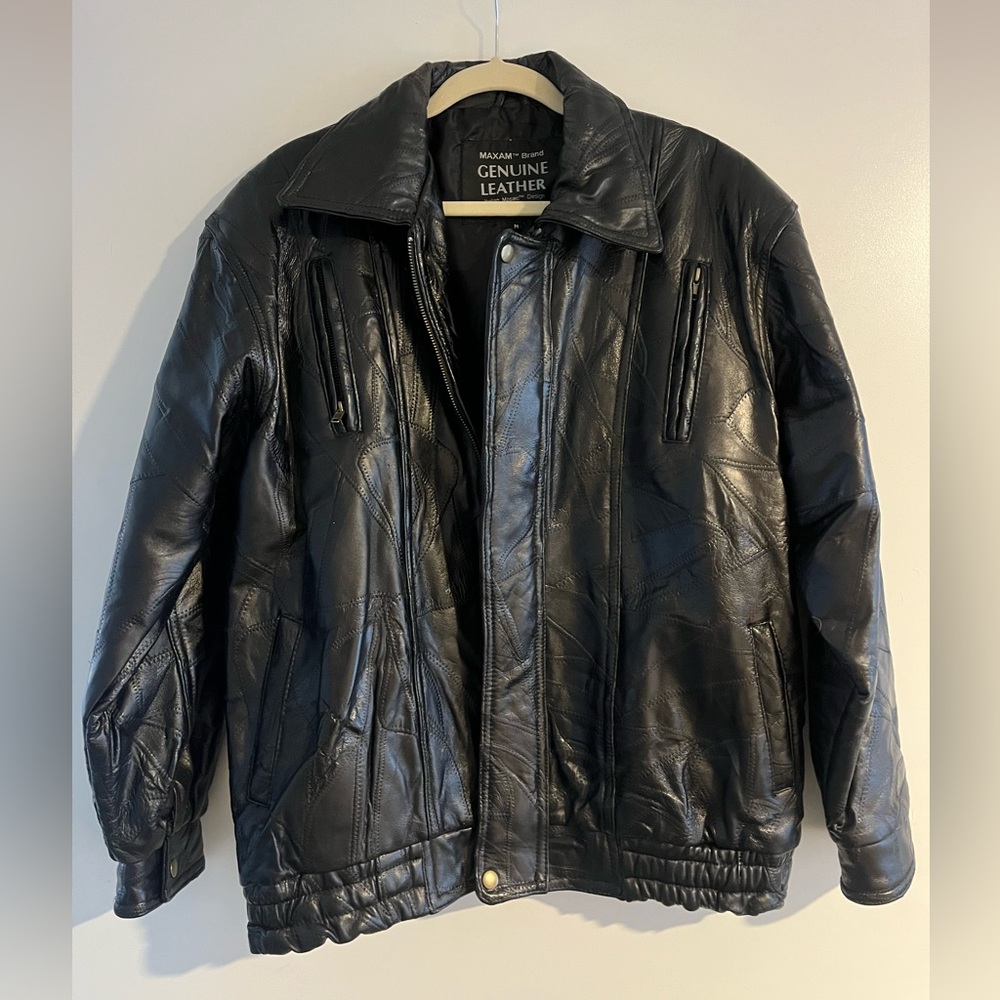Maxam Vintage Lambskin Leather Jacket